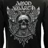 Amon Amarth Grauer Totenkopf-Kapuzenpullover – Offizielles Produktbild-Vorschau 4