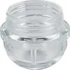 A clear glass jar lid with threading. Produktbild-Vorschau