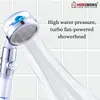 A close-up of a showerhead with water spraying out, against a tiled background. Marketing text is present on the right side. Náhľad obrázku produktu