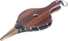 A wooden bellows with black leather accents and a brass nozzle, shown against a white background. Produktbild-Vorschau