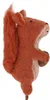 Handgemachte Fingerpuppe aus Filz - Eichhörnchen, Orange, Produktbild-Vorschau 2