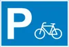 Fahrrad Parkplatz Schild waagerecht A6 (105x148mm) Produktbild-Vorschau 1