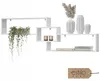 Wandregal Weiß 160 cm – Hängeregal aus MDF – Bücherregal Produktbild-Vorschau 1