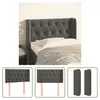 The Living Store Kopfteil mit Ohren Dunkelgrau 83x16x78/88 Produktbild-Vorschau 1