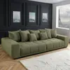 riess-ambiente XXL Sofa ELEGANCIA 285cm grün Cord Federkern Produktbild-Vorschau 1