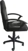 A side view of a black and gray office chair. Produktbild-Vorschau