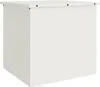 vidaXL Außenlagerbox Weiß 55 x 50,5 x 50 cm Stahl Produktbild-Vorschau 1