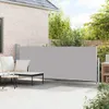 vidaXL Ausziehbare Seitenmarkise 140×500 cm Grau Produktbild-Vorschau 3