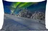 MuchoWow® Outdoor Kissen - Nordlichter - Schnee - Baum - Produktbild-Vorschau 1