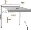 Tenda da sole Jopassy Tenda da sole senza forature Tenda da Anteprima dell’immagine prodotto 2