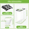 4er-Set Vorratsdosen 4 l, luftdicht, Kunststoff, stapelbar Anteprima dell’immagine prodotto