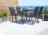4er-Set Gartenstühle für Terrasse oder Balkon Schwarz Produktbild-Vorschau 8