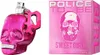 A pink glitter skull-shaped perfume bottle and its packaging are displayed against a white background. Anteprima dell’immagine prodotto