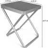 Klappbarer Campinghocker mit Tischplatte 40 x 40 cm Produktbild-Vorschau 6
