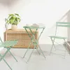 vidaXL Bistrotisch Hellmint Ø50x71 cm Pulverbeschichteter Produktbild-Vorschau 2