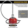 1250W Stark Rohrreinigungsspirale mit Rollen, 17.5m x Ø22mm Produktbild-Vorschau 3