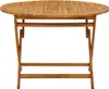 vidaXL Klappbarer Gartentisch 110 cm Massivholz Akazie Produktbild-Vorschau 3
