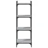 vidaXL Bücherregal 4 Böden Grau Sonoma 40x30x120 cm Produktbild-Vorschau 4