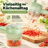 Elektrischer Gemüseschneider kabellos, 4-in-1 Mini Produktbild-Vorschau 2