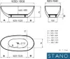 Freistehende Badewanne FLORIDA 180 cm Produktbild-Vorschau 4