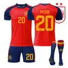 #20 PEDRI - Maglia da casa della nazionale spagnola per i Anteprima dell’immagine prodotto 1