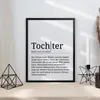 Tochter Poster Definition - Tochter Geschenk Wandbild – A3 Produktbild-Vorschau 4