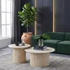 HOOZ® Couchtisch Keramik rund 2er Set – zusammenschiebbar – Produktbild-Vorschau 2