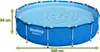 Bestway 5612E, 8680 l, Rámový bazén, Děti a dospělí, Modrá, Náhled obrázku produktu 30