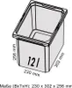Cubeta de repuesto de color gris claro, 12 litros, para el Vista previa de la imagen del producto 2