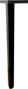 A single black table leg is shown against a white background. Produktbild-Vorschau