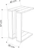 DECORTIE Muju Modern C Form Beistelltisch Weiß Mehrzweck 30 Produktbild-Vorschau 6
