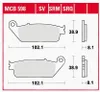 TRW Brzdová destička Trw Sinter Mcb 598 Sv Náhled obrázku produktu 6