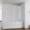 IMPTS Duschwand für Badewanne 140x140cm 3-teilig Faltwand Produktbild-Vorschau 5