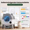 Selbstreinigende Katzentoilette 76L XXL Katzenklo mit Produktbild-Vorschau 3