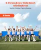 VEVOR tragbare Mannschaftsbank Sitzbank Campingbank (8 Produktbild-Vorschau 2