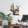 Wallity, Deer 3, Wanddeko, Mehrfarbig, Metall, 65 x 79 cm Produktbild-Vorschau 3