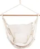 A cream-colored hammock chair with a wooden spreader bar and rope suspension, against a white background. Náhled obrázku produktu