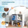 ZONEKIZ Kinderregal Bücherregal mit 2 Aufbewahrungsboxen Produktbild-Vorschau 4