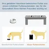 PawHut Hundenapf Futternapf Futterschüssel Erhöhter 2 Näpfe Produktbild-Vorschau 4