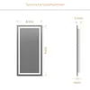 Artforma Badspiegel 100x140 cm - mit LED Beleuchtung - LED Produktbild-Vorschau 4
