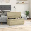 vidaXL Truhlica Sonoma dub 90x35x35 cm materiál na báze Náhľad obrázku produktu 3