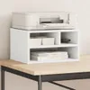 vidaXL Stojak na drukarkę biały 40x32x22,5 cm Materiał Podgląd zdjęcia produktu 2