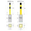 PROREGAL Rammschutz-Poller L zum Aufdübeln | HxØ 120x15,9cm Produktbild-Vorschau 5