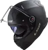 A black LS2 motorcycle helmet with the visor up. Anteprima dell’immagine prodotto