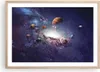 Gerahmtes Poster - Rahmen in heller Eiche - Kosmos Planeten Produktbild-Vorschau 1