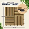 CASARIA Holzfliesen FSC®-zertifiziertes Akazienholz 4 m² Produktbild-Vorschau 2