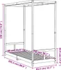 vidaXL Łóżko dziecięce czarne 80x200 cm lite drewno sosnowe Podgląd zdjęcia produktu 7