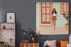 MuchoWow® Wandteppich Wandbehang Frau - Kleidung - Zuhause Produktbild-Vorschau 5