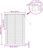 vidaXL Veneziaanse jaloezie, wit, 150 x 90 cm, 25 mm PVC Productafbeelding-voorbeeld 8