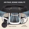 IvoQ Parc pliable pour chiot avec toit – 114 x 114 x 58 cm Voir les images du produit 3